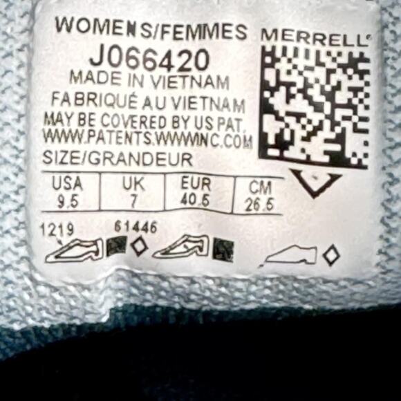 Merrell Trail Running Shoes Womens 9.5 Teal Vibram FlexConnect Hiking Camping - Picture 12 of 12